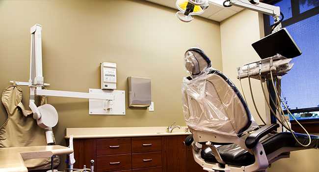 An exam room with a view